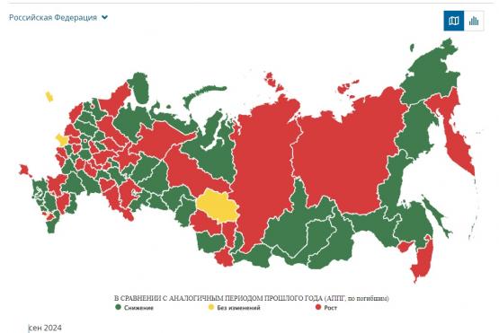 Ростовская область вошла в тройку лидеров по смертности на дорогах