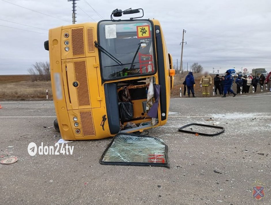 В ДТП со школьным автобусом на трассе Волгоград — Сальск погиб ребенок